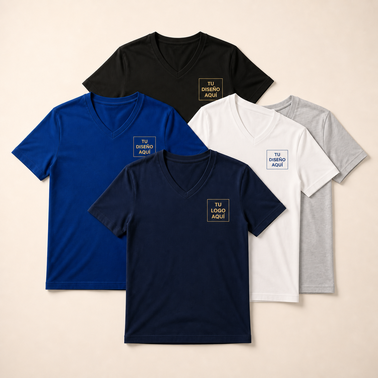 Custom V-neck T-shirts by Ola Creaciones